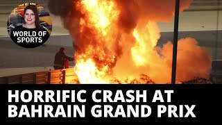 Horrific crash at Bahrain Grand Prix, driver miraculously walks away alive