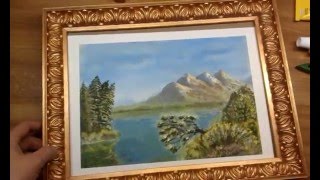 Как сделать красивую, дешёвую рамку для фото или картины из плинтуса