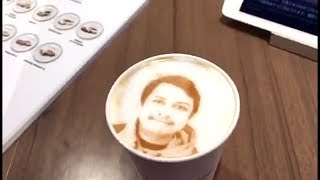 watch digital   copy  cafe   3d prineted mashine was prinet your face on copy