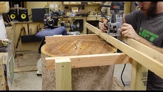 Making a Table From A Tree Stump