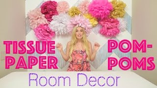 DIY Valentines Day Decor DIY | Tissue Paper Pom Poms!