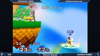 Smashacre Rising - Hax vs Swedish Delight - Winners Semis - SSBM