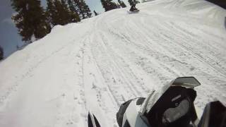 Snowmobiling in the Snowy Range on "WidowMaker"