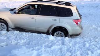 Outlander XL and Forester штурмуем сугроб