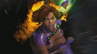 Injustice 2: Starfire Combo Showcase Gameplay