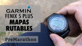 Garmin Fenix 5 Plus: Mapa base a color "rutable"