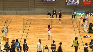 女子シングルス ６年生以下 山田菜月(鹿児島) vs 藤川侑芽(山口)