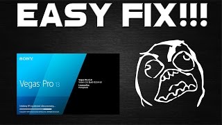 How To Fix Sony Vegas Error x00005 in 2018 | Sony Vegas TUTORIAL