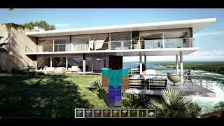 Minecraft Photorealistic Graphics (Project Reality) No cubes + animals anim + trees + shader