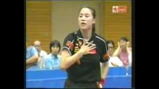 2001 Japan Open Table Tennis-Wang Nan vs Kim Kyung Ah- pt 2 of 2