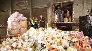 Smuggled toys crushed by French authorities