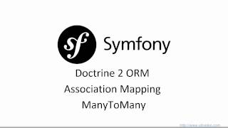 Doctrine ManyToMany - Association Mapping Doctrine 2 ORM