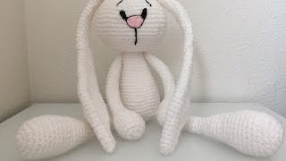 Зайчик амигуруми часть 2