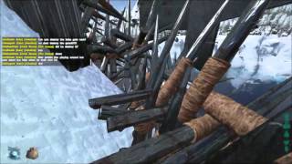 ArK PvP - Guy DEMOLISHES huge base to avoid RAID!