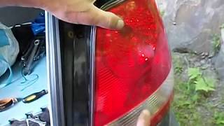 Kia sorento 2005 rear tail  light bulbs change