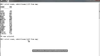 SQL : Substr function