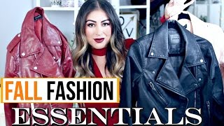 Fall Fashion Essentials: Staples & Trends 2016