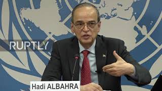 Switzerland: Syrian government, opposition blame each other for lack of progress in Geneva