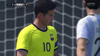 Argentina v Columbia FIFA 17 game simulation 18