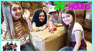 24 Hours In Toys R Us Box Fort Ft. Kittiesmama / That YouTub3 Family