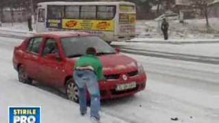 accident pe gheata