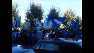 C.Leonesa 1-3 Real Oviedo; 14-09-2014; El ambiente azul por León.