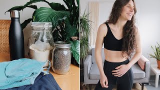 My ZERO WASTE Vegan Fitness Routine Swaps! supplements, food, clothes & habits | how I stay healthy!