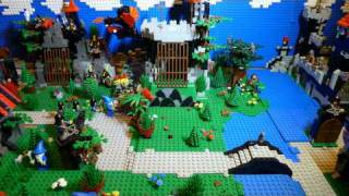 LEGO Castle Fire Breathing Fortress 6082 Stop Motion Building + action