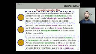 CURSO DE TEOLOGÍA FUNDAMENTAL PARA LAICOS: 2) DESEO DE DIOS. REVELACIÓN NATURAL.