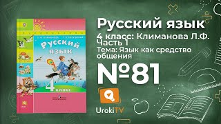 Упражнение 81 — ГДЗ по русскому языку 4 класс (Климанова Л.Ф.)