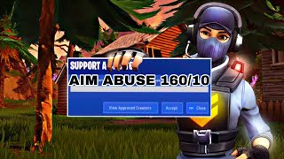 FORTNITE STRIKE PACK FPS DOMINATOR SETTINGS (AIM ABUSE) LOOKS LIKE AIM BOT