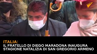 Italia: il fratello di Diego Maradona inaugura stagione natalizia di San Gregorio Armeno