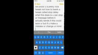 IOS 8 SendDelay Cydia tweak