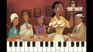 piano tutorial "ALMOST THERE" the Princess and the Frog, Disney, 2009, with free sheet music