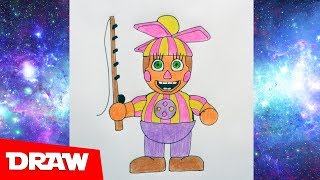 How to draw DEE DEE, FNaF, Как нарисовать ДИ ДИ, ФНаФ