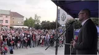 Desiaty protest proti zlodejom vo vláde v Prievidzi