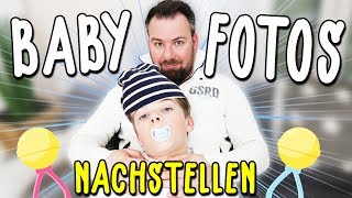 Wir stellen LEONS BABYFOTOS nach ?? Recreating Baby Pictures | Lulu & Leon