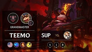 Teemo Support vs Lux - NA Grandmaster Patch 9.6