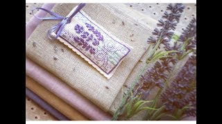 Вышивка крестом: Саше с лавандой Victorian Lavender от Textile Heritage