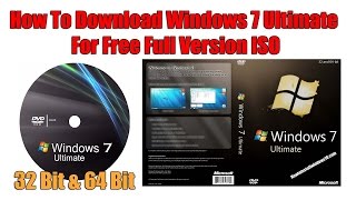 How to Download and Activate Windows 7 Ultimate(GENUINE) For Free (32bit & 64bit) 2017