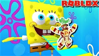 ESCAPE THE GIANT T-POSING SPONGEBOB OBBY | The Weird Side of Roblox