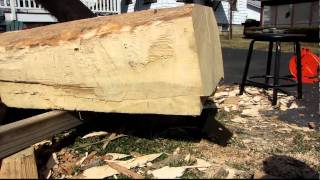Rip-sawing by hand 1