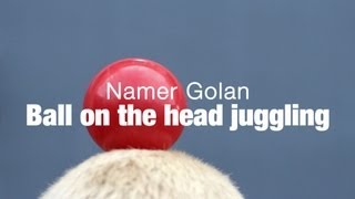 Ball on the head juggling
