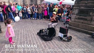 Young Kid Busking "Bohemian Rhapsody" Classical Guitar - Billy Watman