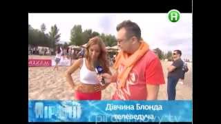 Девушка Блонда в программе Пираньи