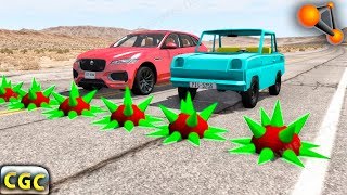 BeamNG Drive Police hedgehog spikes strip