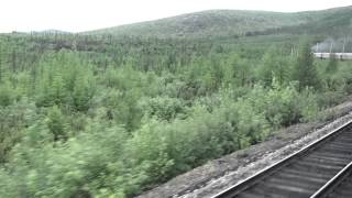 БАМ из окна поезда.Новая Чара-Хани.Часть6.Подьём в Мурурин.