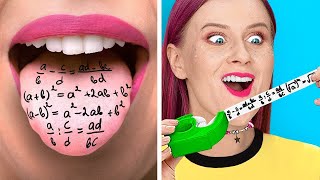 ПОТРЯСАЮЩИЕ ЛАЙФХАКИ ДЛЯ ШКОЛЫ! || Веселые идеи со школьными принадлежностями от 123 GO LIKE!
