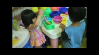 Segolene learns how to share