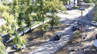 Тройное ДТП с переворотом 22.08.2017